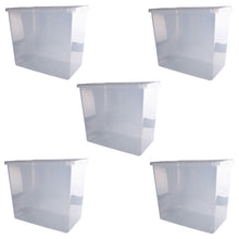 Load image into Gallery viewer, 80 Litre Clear Storage Box And Lid 5 Pack
