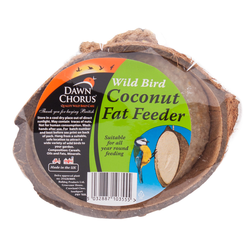 Suet Filled Half Coconut Fat Feeder