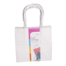 Load image into Gallery viewer, White Craft Bags 4pk 14cm
