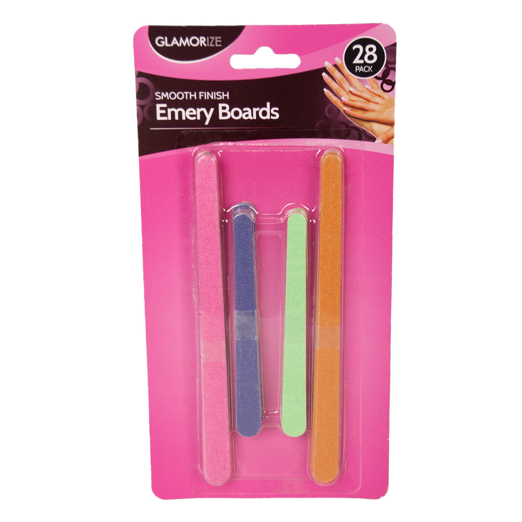 Smooth Finish Emery Board Pack 28pc