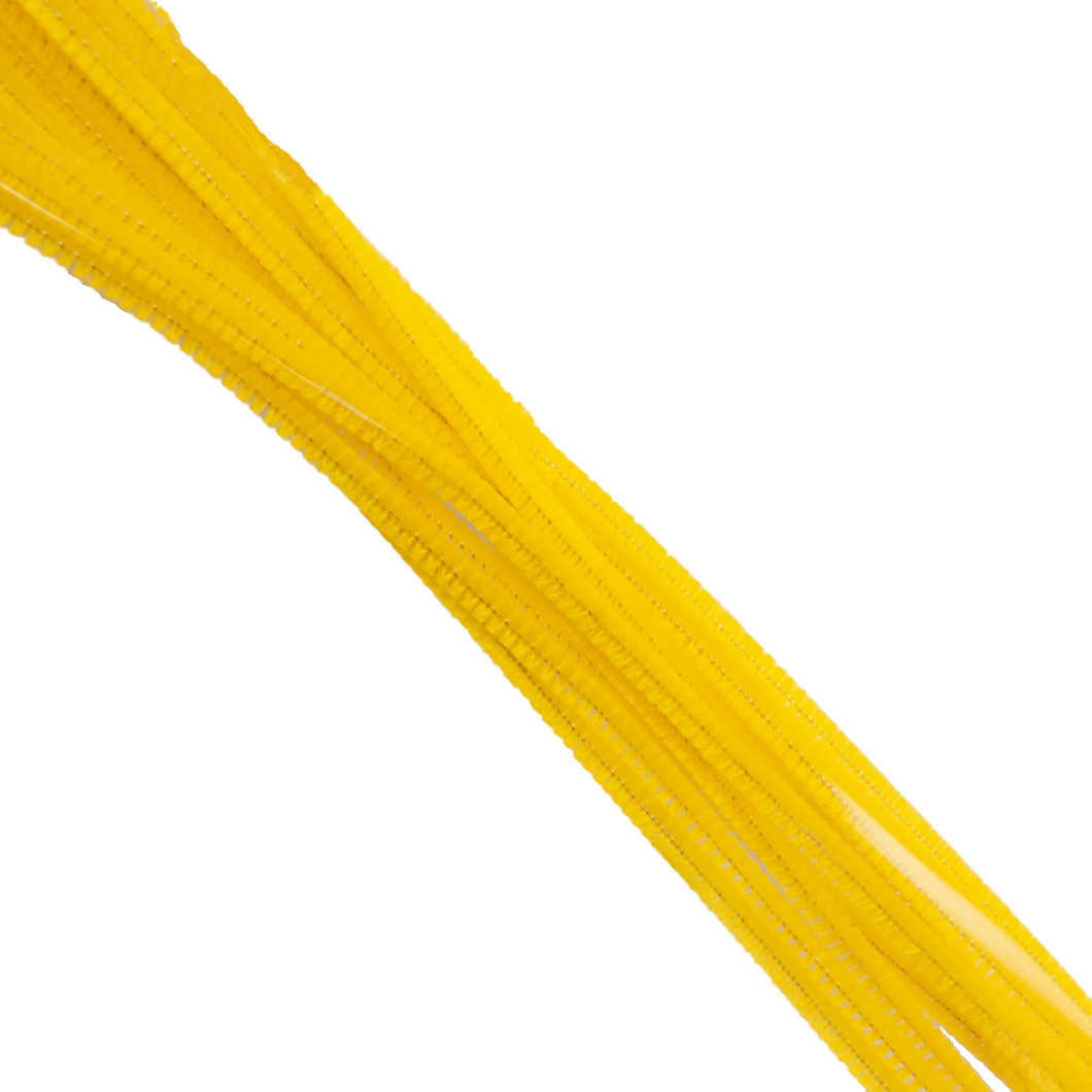 Habico Chenille Stems 30cm 10pk - Yellow
