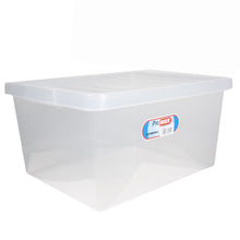 Load image into Gallery viewer, Thumbs Up Clear Plastic Storage Box 27L 3 Pack
