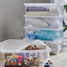 Load image into Gallery viewer, Wham 32L Clear Plastic Underbed Storage Box 5pk
