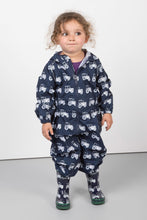 Load image into Gallery viewer, Tractor Navy - Junior Patterned Splash Suit
