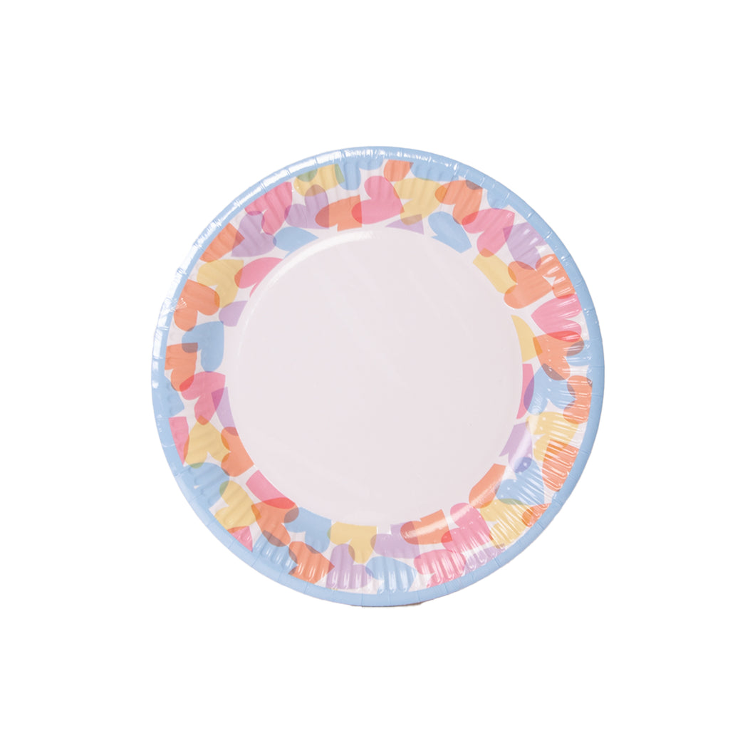Heart Paper Plates- 8 Pack