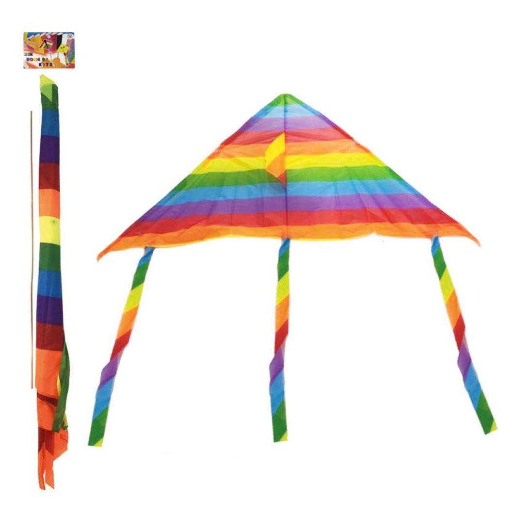 Delta Rainbow Stripe Kite 120cm