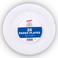 Load image into Gallery viewer, Royal Markets 7&quot; White Paper Plates 35pk
