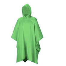 Load image into Gallery viewer, Highlander Lightweight Hooded Poncho Green 
