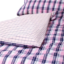 Load image into Gallery viewer, Double Duvet Set 100% Cotton - Sally Pink Check
