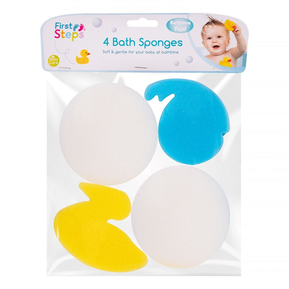 4 Baby Bath Sponges 