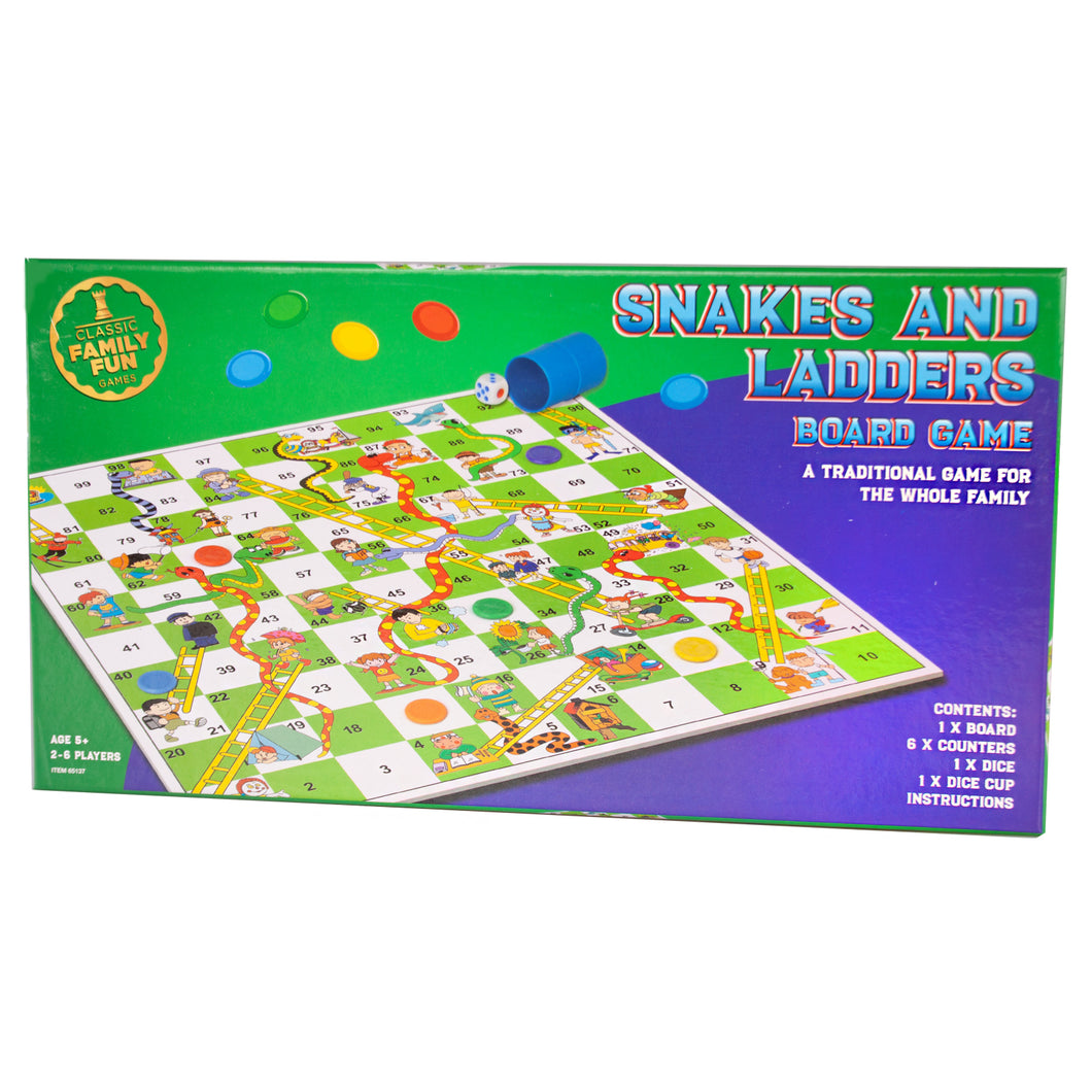 Classic Snakes And Ladders Board Game