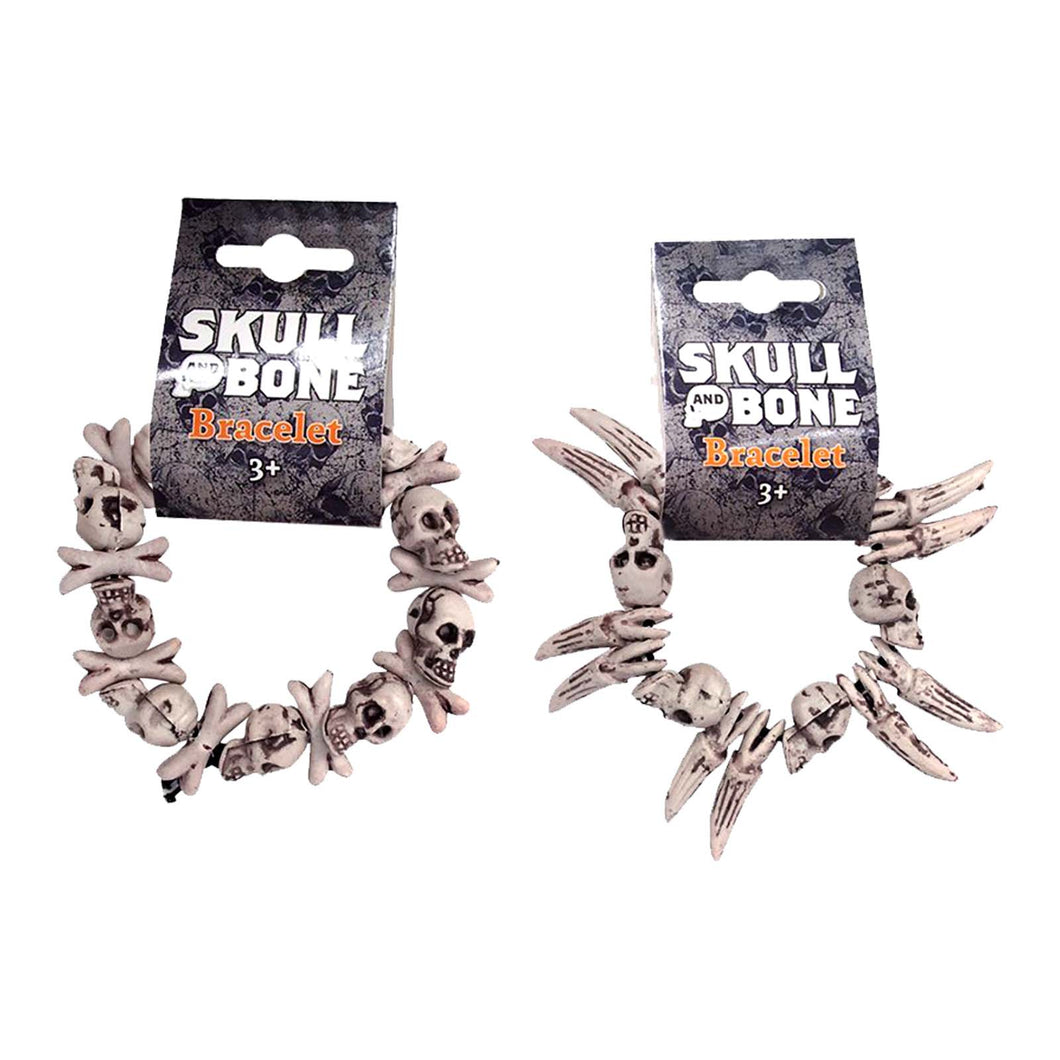 Assorted skull and bone bracelets
