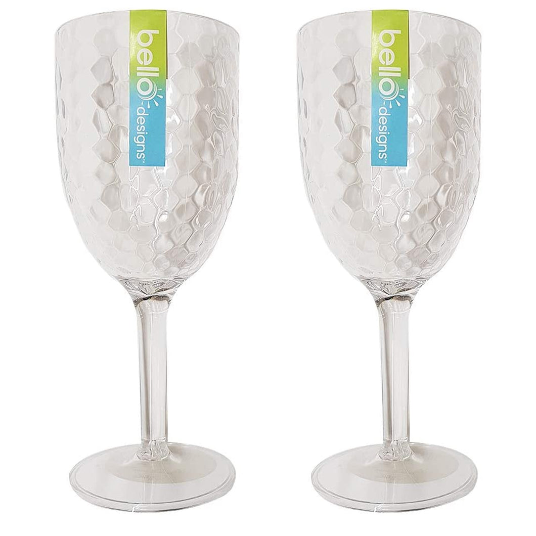 Bello Dimple Wine Goblet 2 Pack