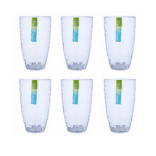 Load image into Gallery viewer, Bello Dimple Plastic Tall Tumbler 6pk

