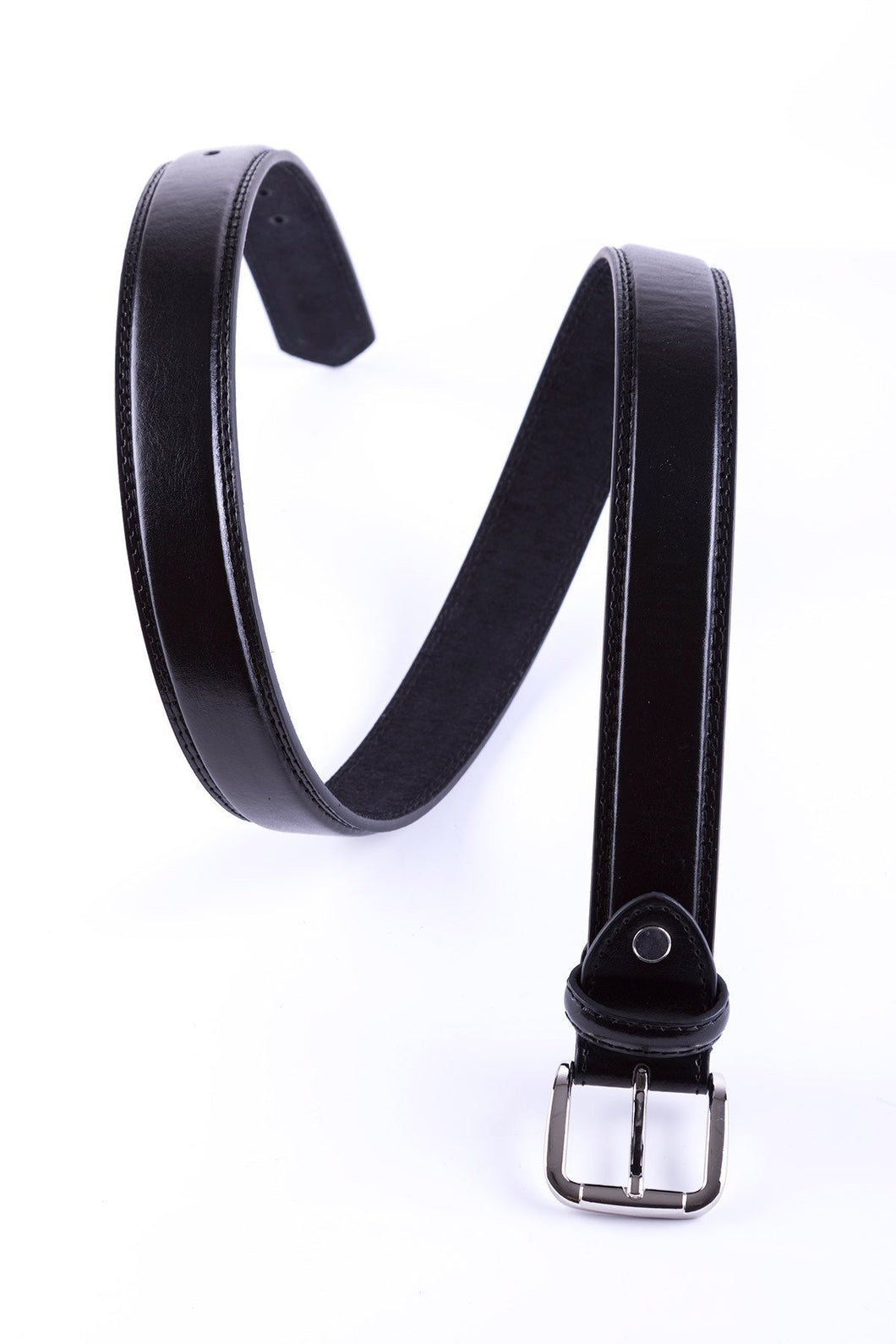 Black - Double Stitched Belt 5026