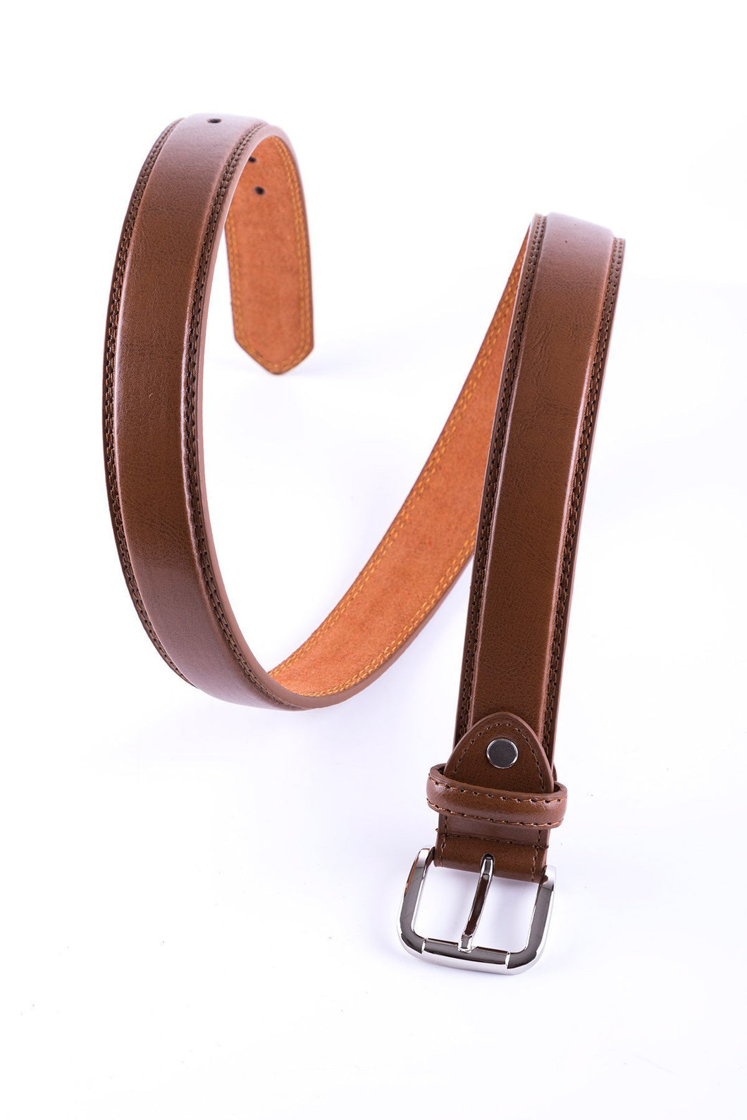 Tan - Double Stitched Belt 5026