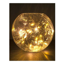 Load image into Gallery viewer, Festive Magic  20 Mini LED White Lights on Copper Tone Wire
