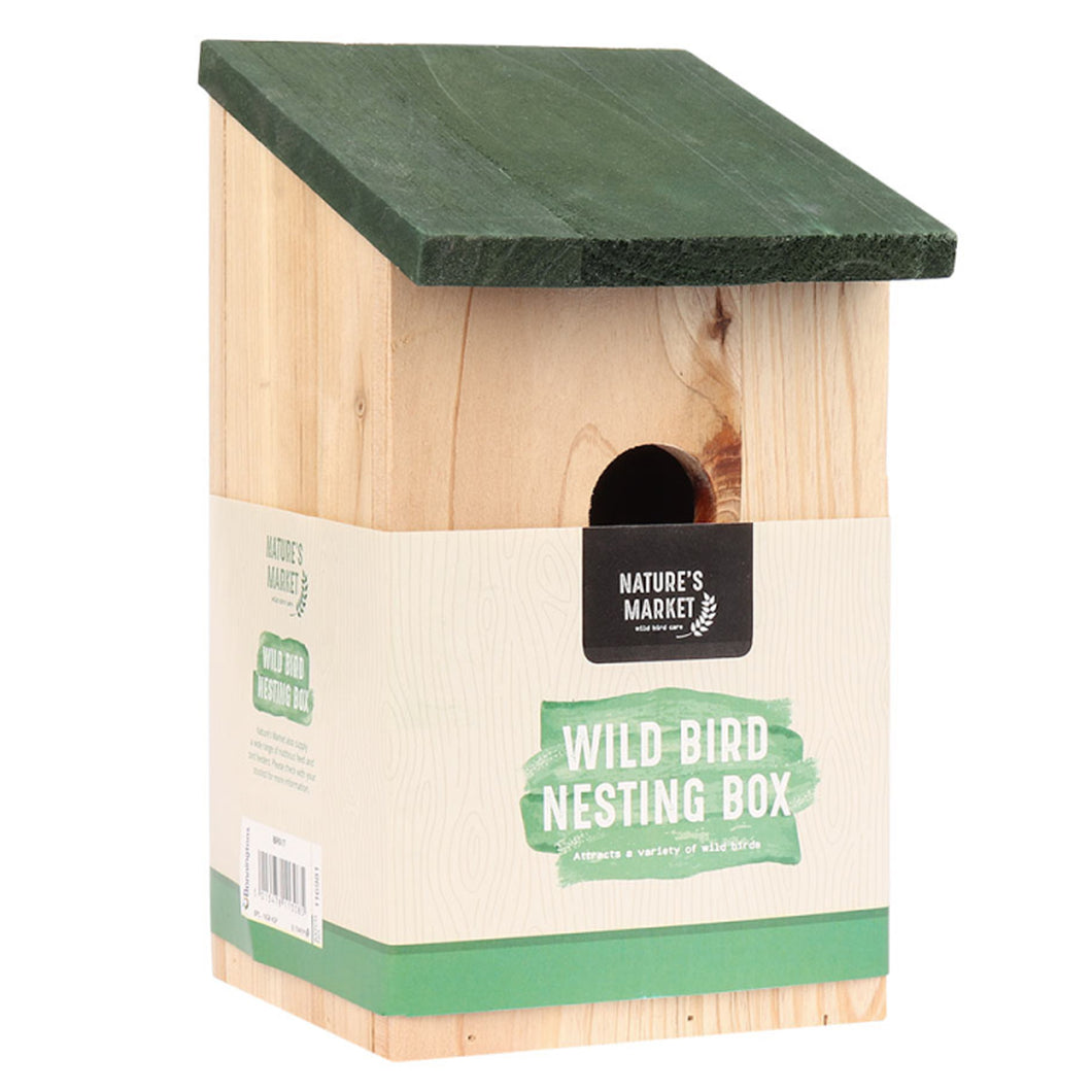 Bonningtons Wooden Bird Nesting Box 21.5cm