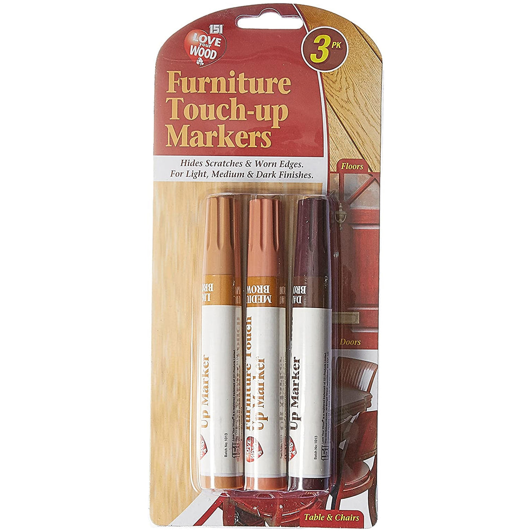 151 Furniture Touch-Up Markers 3pk
