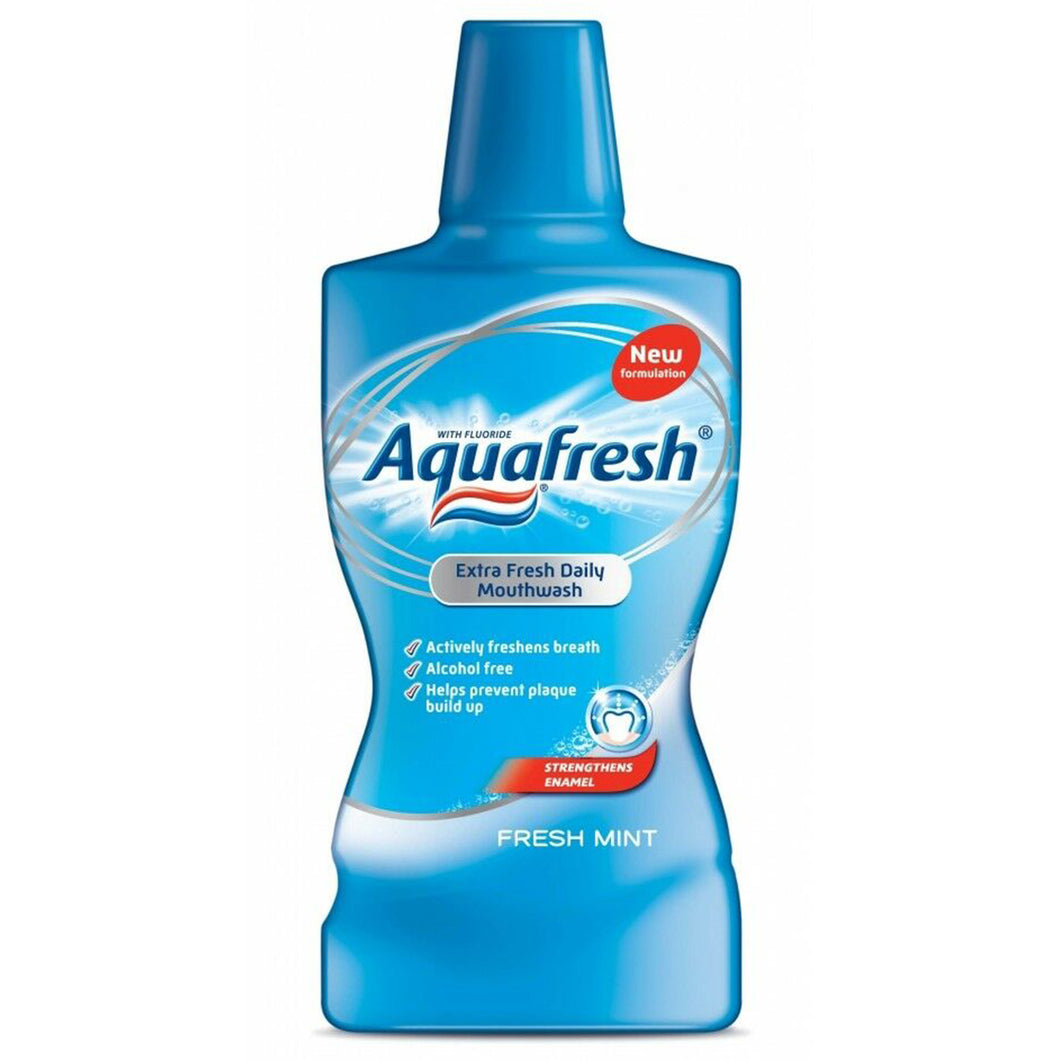 Aquafresh Extra Fresh Daily Mouthwash Fresh Mint 500ml