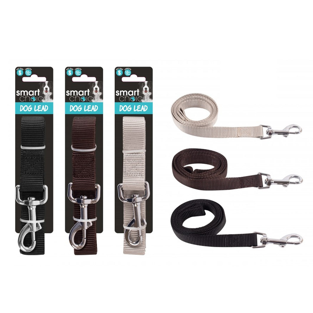 Smart Choice Small Dog Lead 1.2m Assorted