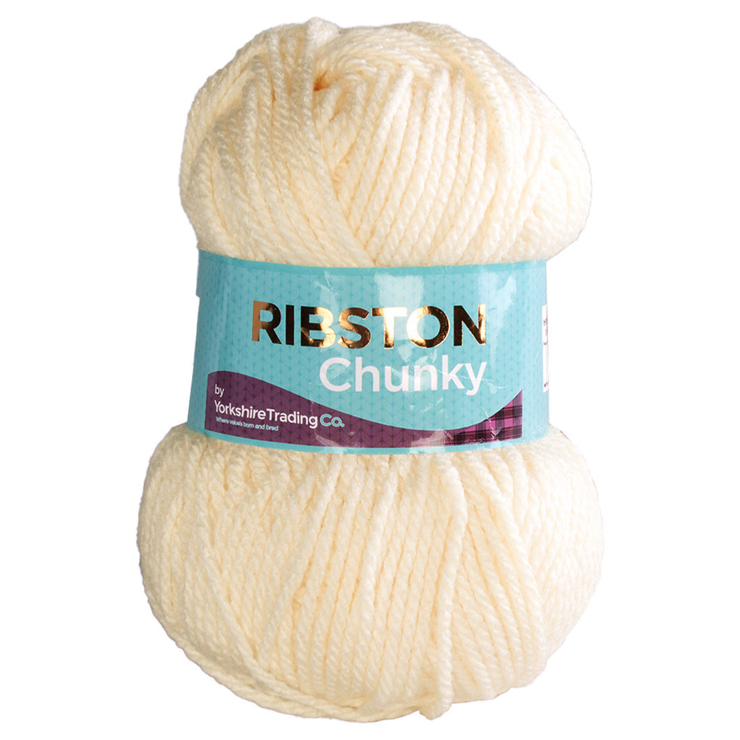 Ribston Chunky Knit Wool 100g Cream 103