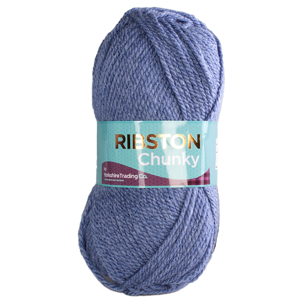 Ribston Chunky Knit Wool 100g Denim 200