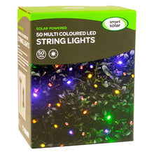 Load image into Gallery viewer, Smart Solar 50 LED Multi Coloured String Lights
