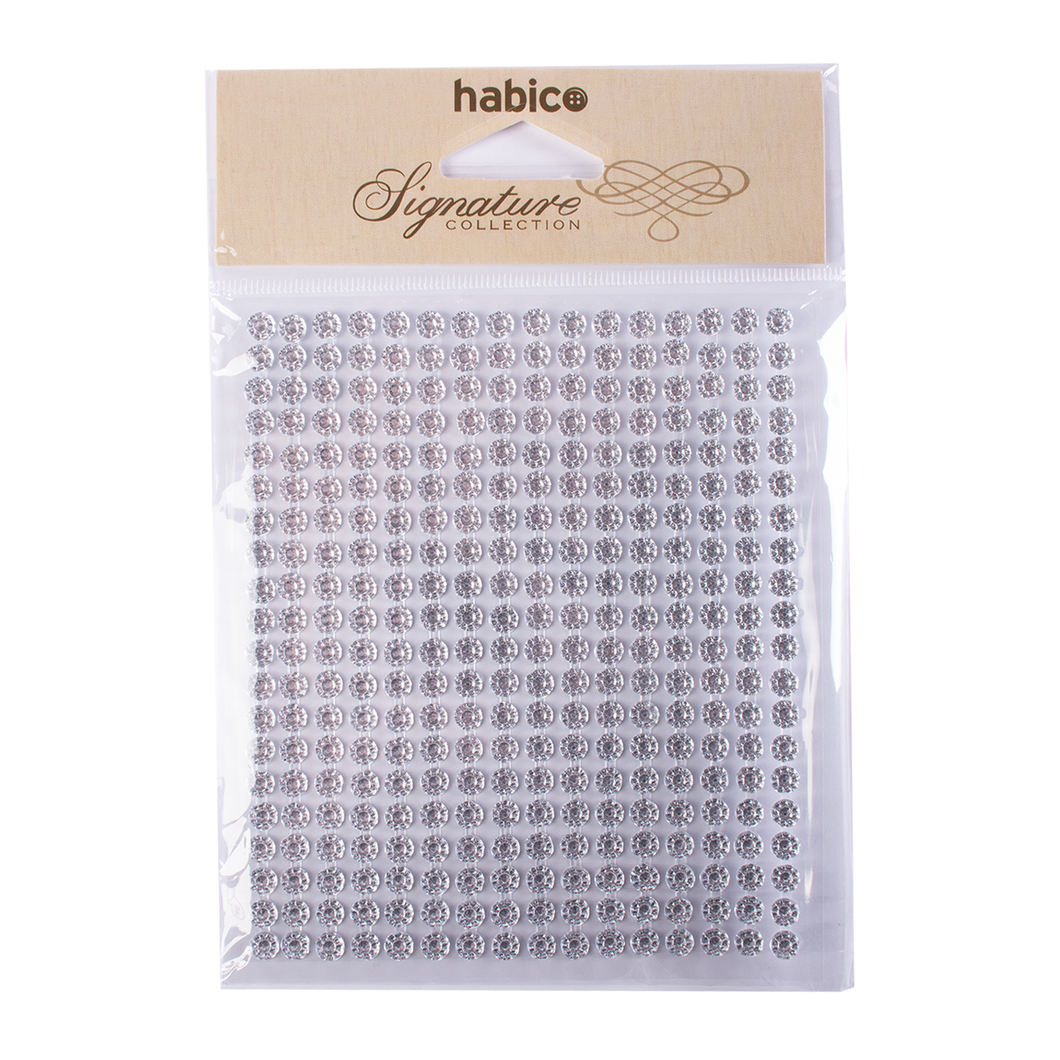 Habico Self Adhesive Gem Sticker - Clear Sunflower