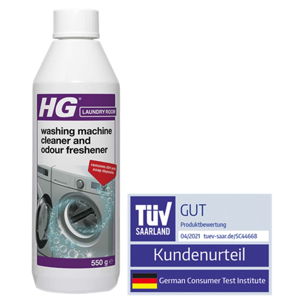 HG washing machine cleaner and odour refresher