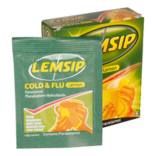 Load image into Gallery viewer, Lemsip Cold &amp; Flu Lemon Sachets 5pk
