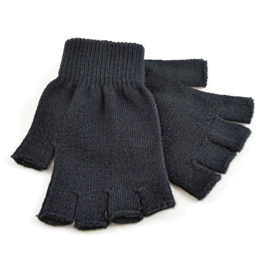 Men's Finger-less Magic Gloves - Black