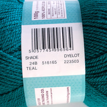 Load image into Gallery viewer, Ribston Double Knit Wool 100g Teal 24B
