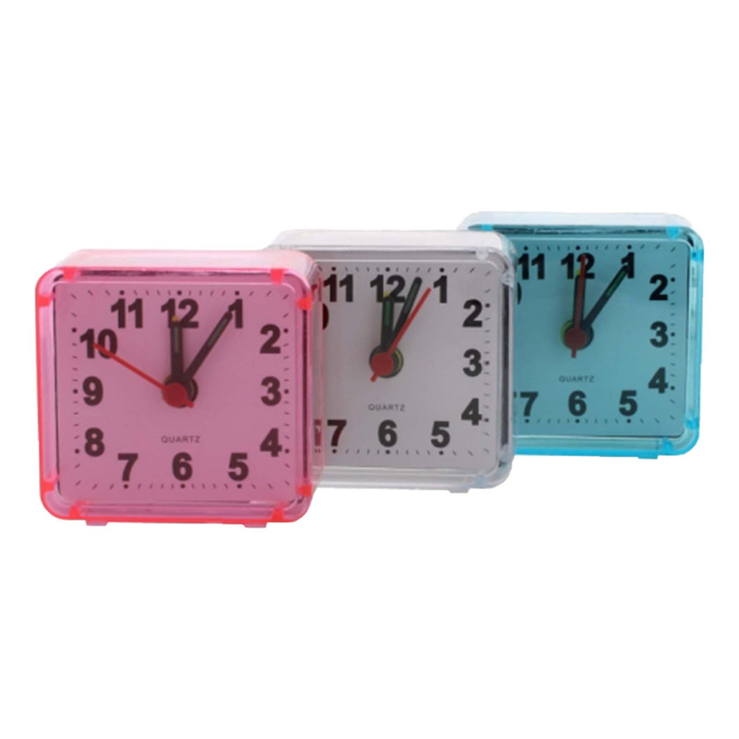Mini Travel Alarm Clock Assorted