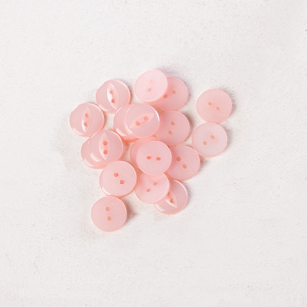 Habico Fish Eye Buttons 22L 20pk - Pink
