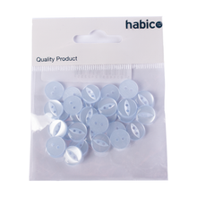 Load image into Gallery viewer, Habico Fish Eye Buttons 18L 30pk - Blue
