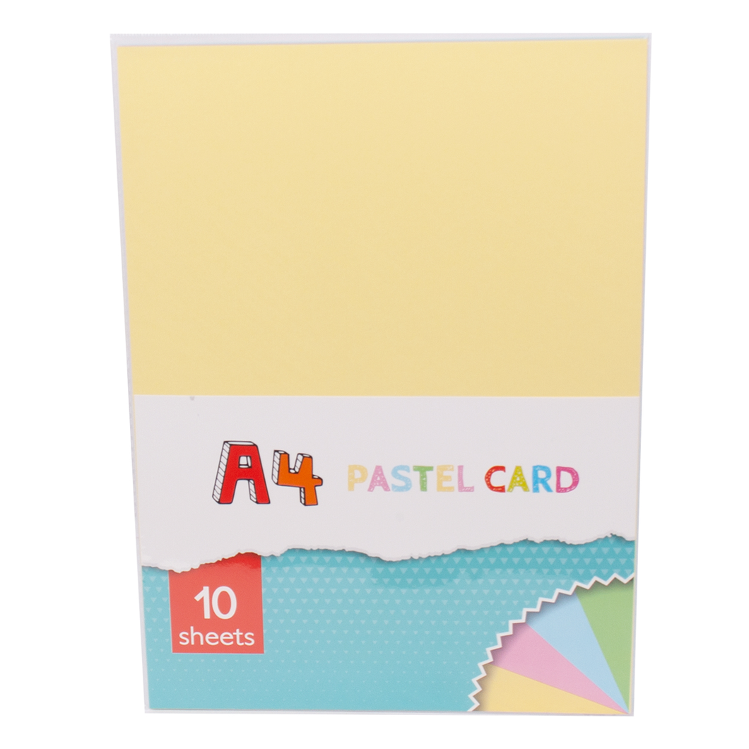 A4 Pastel Card 10pk
