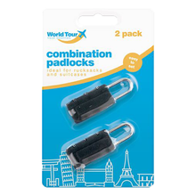 Load image into Gallery viewer, World Tour Combination Padlock 2pk
