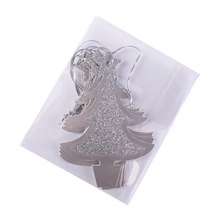 Load image into Gallery viewer, Habico Glitter Tree Tags 6pk - Silver
