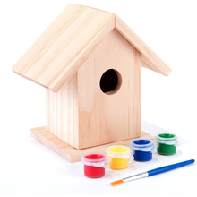 Load image into Gallery viewer, Paint Your Own Bird House Kit

