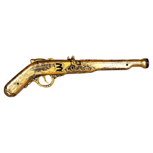 Load image into Gallery viewer, Metallic gold painted toy pirate gun

