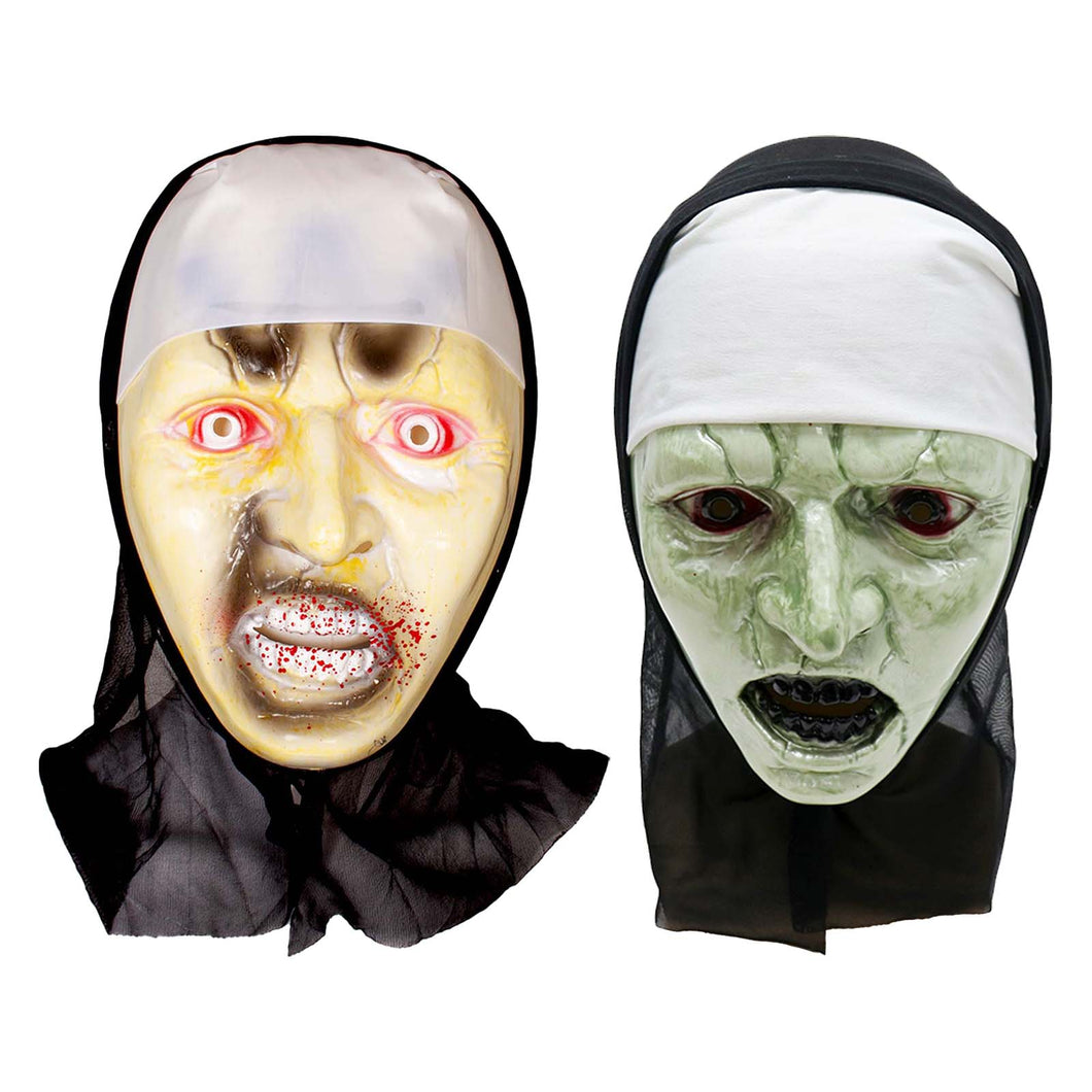 Evil Halloween Nun masks
