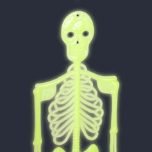 Load image into Gallery viewer, Glow In The Dark Hanging Skeletons 2PK