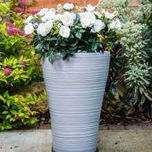 Load image into Gallery viewer, Tall Cool Grey Hereford Planter

