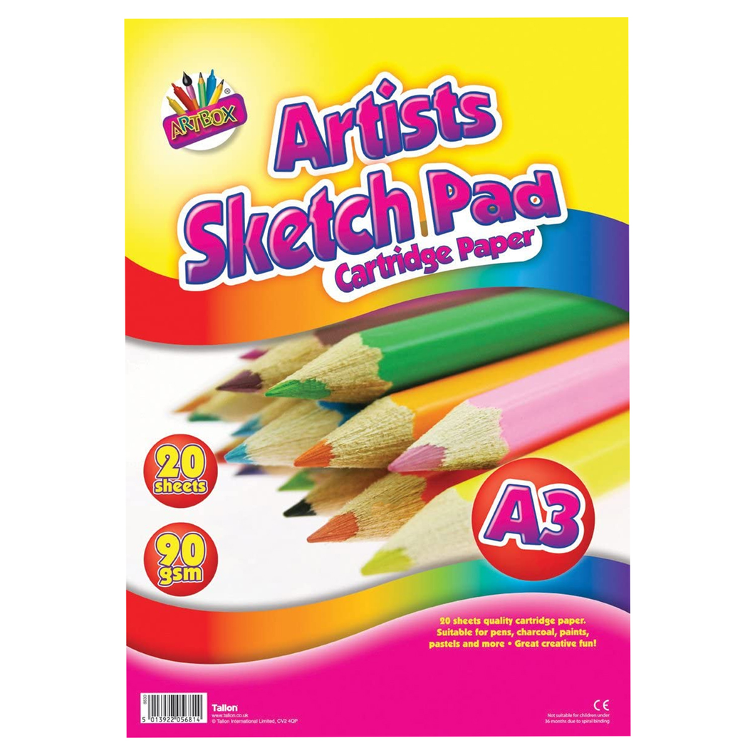 A3 Artists Sketch Pad 20 Sheets