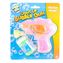 Load image into Gallery viewer, Light Up Friction Bubble Gun Pink
