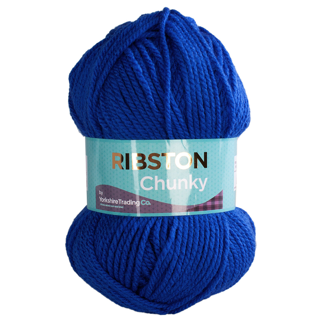 Ribston Chunky Knit Wool 100g Royal 106