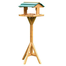 Load image into Gallery viewer, Green Jem Wooden Bird Table
