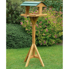 Load image into Gallery viewer, Green Jem Wooden Bird Table
