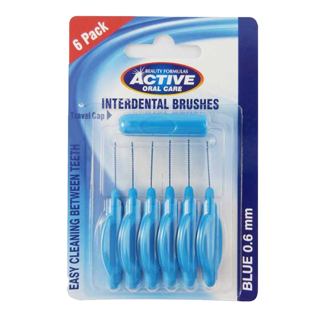 Active Oral Care Interdental Brush 6 Pack 0.6mm